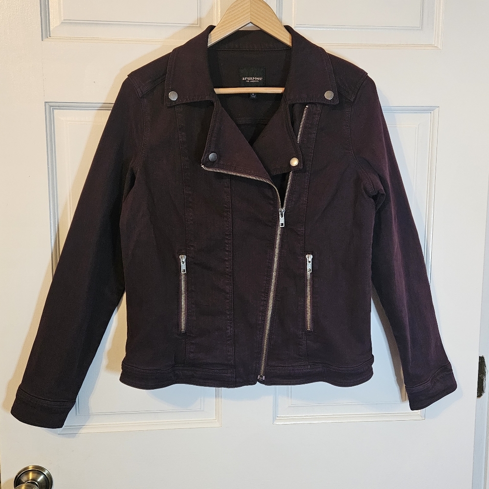 Liverpool medium rich velvet (eggplant) colored.